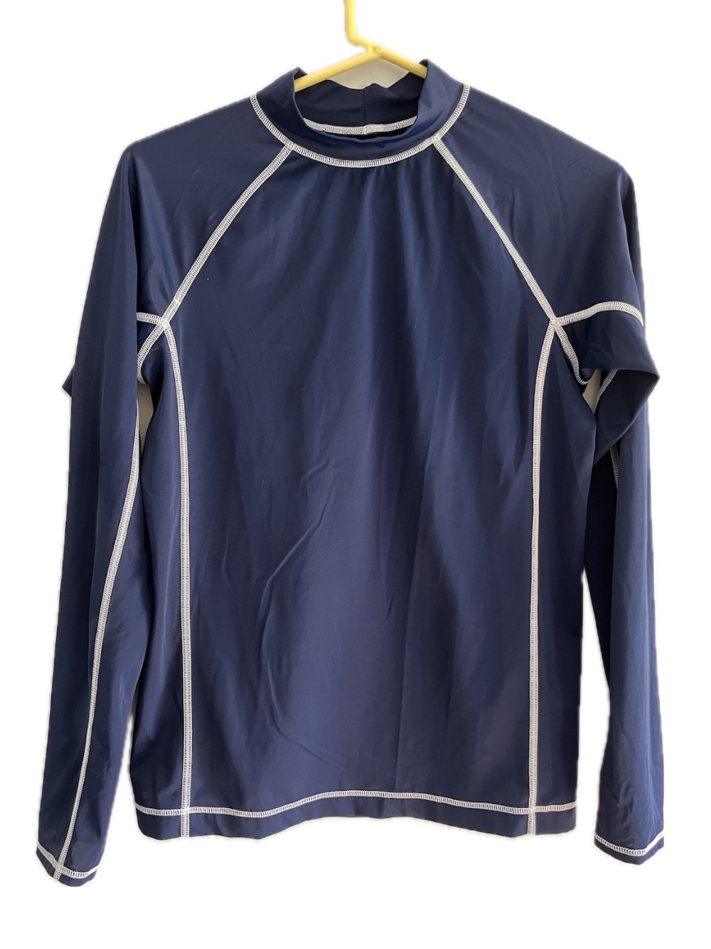 Lands' End Boys Rashguard Navy Long Sleeve Swim Shirt Youth Large